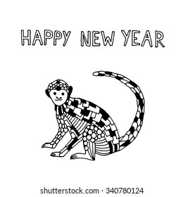 Happy New Year - Year of an Monkey 