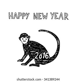 Happy New Year - Year of an Monkey 
