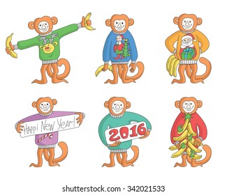 Happy New Year monkey