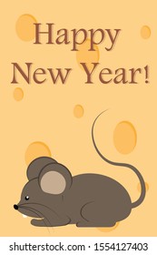 happy new year mouse on cheese