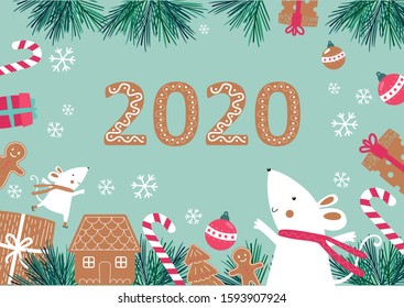 
happy New Year of the mouse on the Chinese calendar