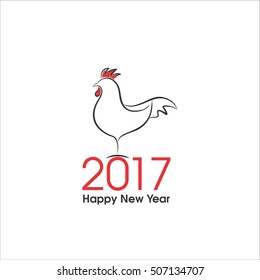 Happy new year .Year off the rooster