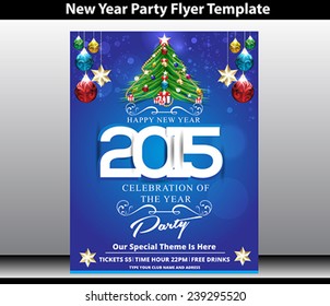 happy new year party background vector illustration 
