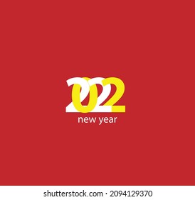 Happy New Year Post Card Vector Design 2022