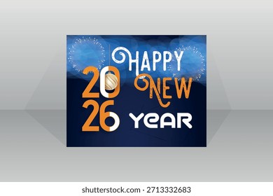 Feliz Año Nuevo Diseño de Tarjeta Postal