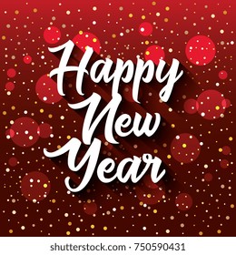 happy new year postcard