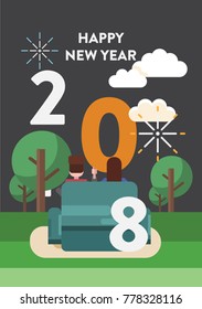 Happy New Year Poster Design