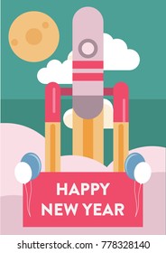 Happy New Year Poster Design