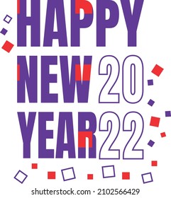 Feliz año nuevo vector púrpura