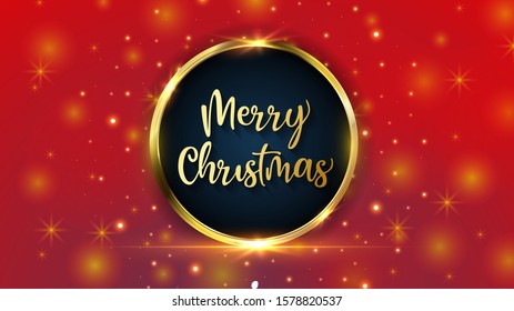 Happy new year red background, vector, illustration, eps file