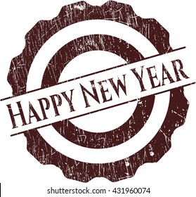 Sello de goma de Año Nuevo Feliz