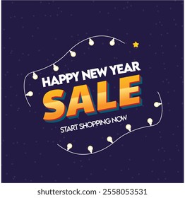 Happy New Year Sale Banner