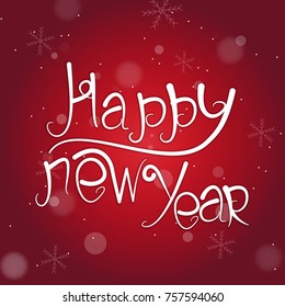 Happy new year sale sign banner card