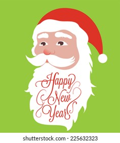 Happy New Year. Santa Claus.