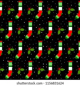 Happy new year seamless patten. Happy new year pattern for greeting card, party invitation, new year holiday sale advertising, winter vacation travel poster, bag prrint, t-shirt etc. 