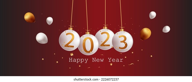 Happy New Year seasonal greetings template background in vector