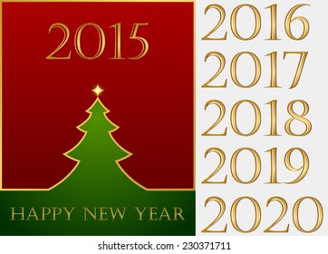 Happy New Year. Set