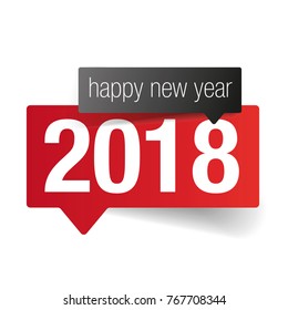 Happy new year sign vector