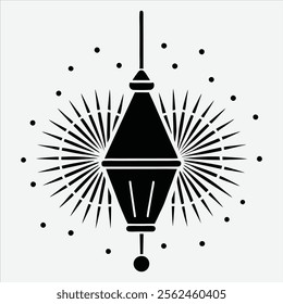 Happy new year, Silhouette White background illustration