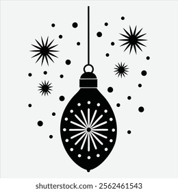 Happy new year, Silhouette White background illustration