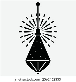 Happy new year, Silhouette White background illustration