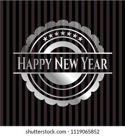 Happy New Year silvery badge