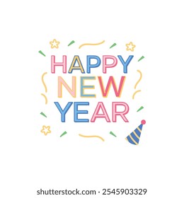 Happy new year simple design