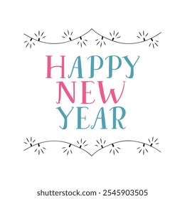 Happy new year simple design
