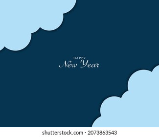 Happy New Year Simple Greeting Template