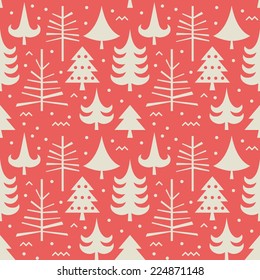 Happy New Year. Simple seamless pattern.
