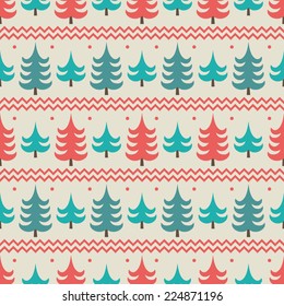 Happy New Year. Simple seamless pattern.