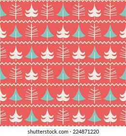 Happy New Year. Simple seamless pattern.