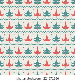 Happy New Year. Simple seamless pattern.