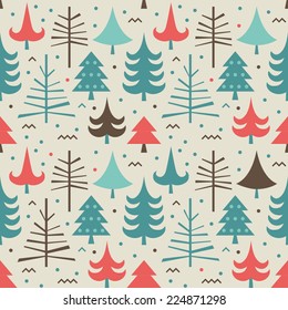 Happy New Year. Simple seamless pattern.