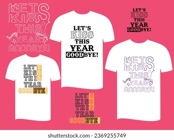 Happy new year simple t shirt design for men and women