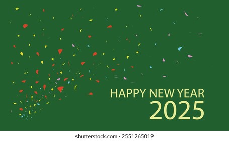 happy new year Spreading green background