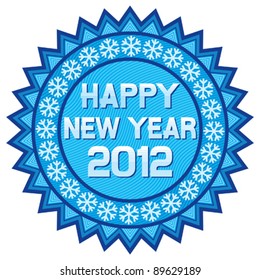 happy new year stamp 2012 (rubber stamp)