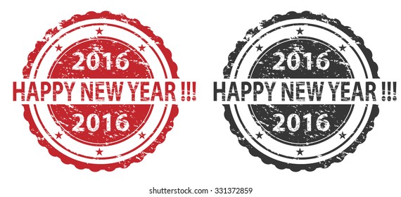 Happy New Year Stamps