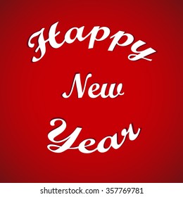 Happy New Year stylish background. Vector illustration