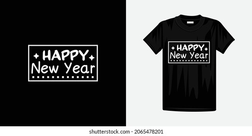 Happy new year stylish t-shirt Design