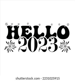 Happy New Year SVG Design 2023 svg