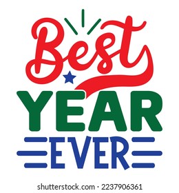 Happy New Year SVG Design Vector File.
