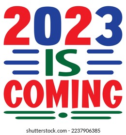 Happy New Year SVG Design Vector File.