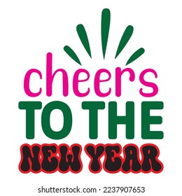 Happy New Year SVG Design Vector File.