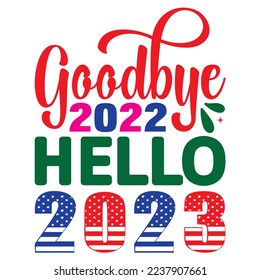 Happy New Year SVG Design Vector File.