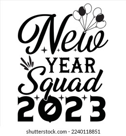 Happy New Year SVG Design Bundle 2023