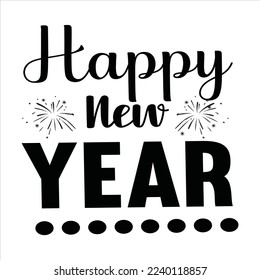 Happy New Year SVG Design Bundle 2023