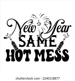Happy New Year SVG Design Bundle 2023