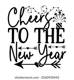 Happy new year SVG,, Design | Happy New Year SVG,, Cut File for Cutting | New year concept, lettering vector illustration isolated on white background.
