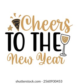 Happy new year SVG,, Design | Happy New Year SVG,, Cut File for Cutting | New year concept, lettering vector illustration isolated on white background.
